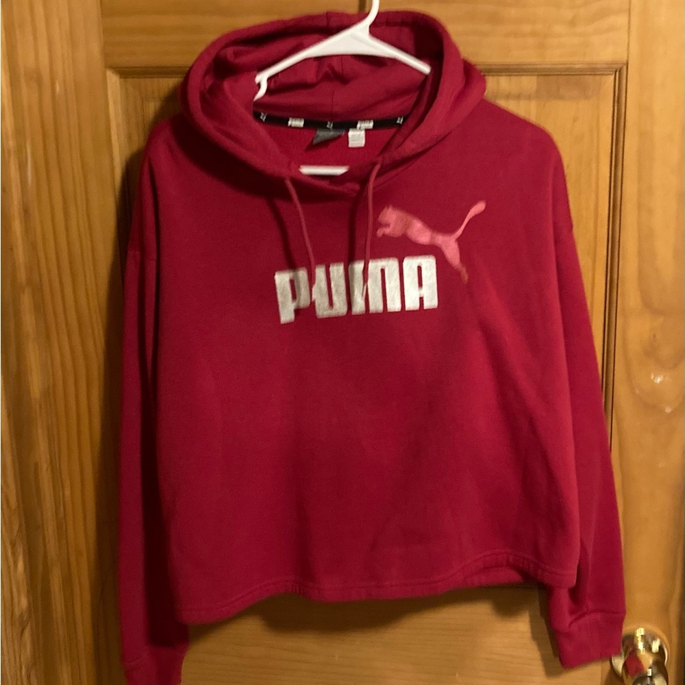 Nwot Red crop hoodie